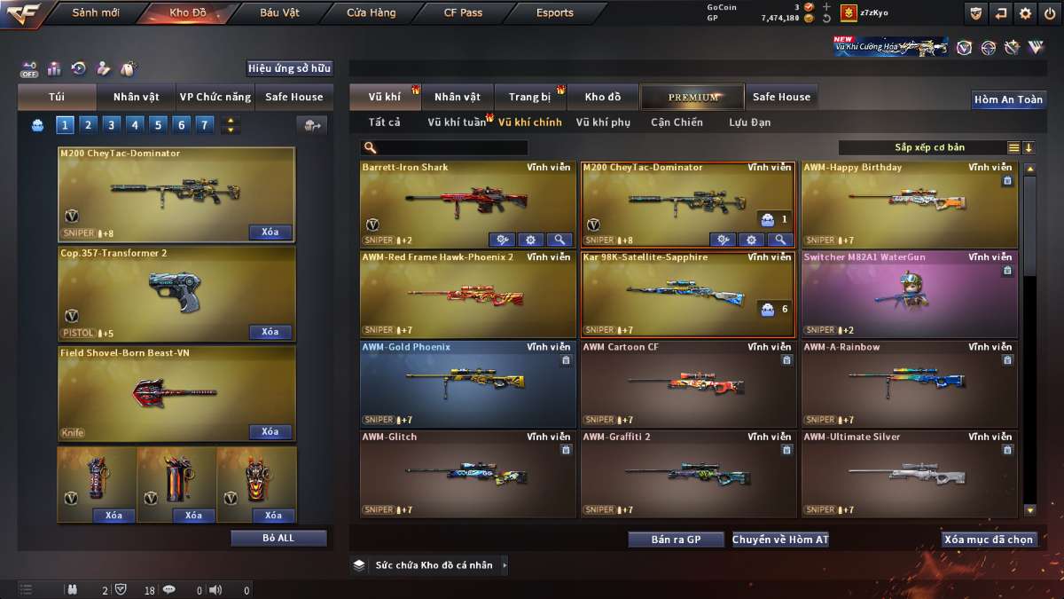 shop acc cf uy tin gia re